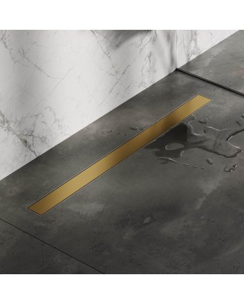 BRAUER Douchegoot met multifunctioneel rooster en flens 7 x 100 goud geborsteld PVD