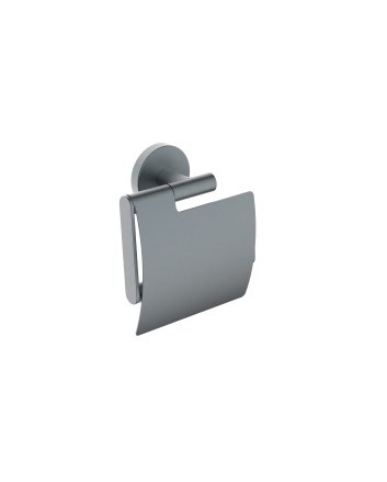 Alonzo toiletrolhouder met klep gunmetal