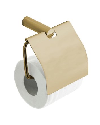 Ida toiletrolhouder met klep geborsteld messing
