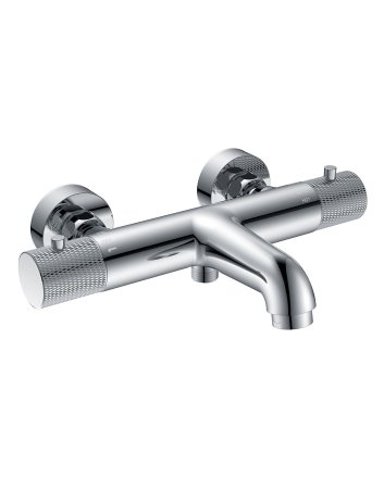 Wiesbaden Ribbd thermostatische badmengkraan hartafstand 15 cm chroom