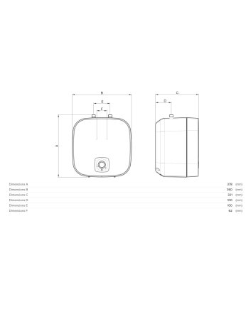 Elektrische Boiler Compact 10 Liter - BL 10