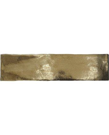 Wandtegel Goud Witjes - Goud visgraattegel - 7,5x30cm Gold Craquelé