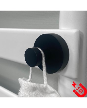 BSXL Magneet-line Zwart – Magnetische enkele haak, kleine knop