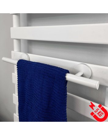 BSXL magnetisch 600 mm handdoekenrek voor radiatoren - Wit