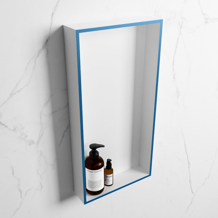 Mondiaz Easy Nis 59,5x29,5cm in solid surface kleur Jeans | Talc. 1 vak  geschikt voor in- of opbouw