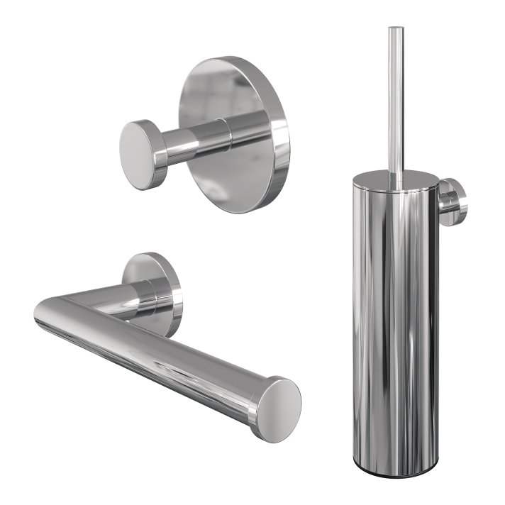 BRAUER Accessoire set 3-in-1 chroom