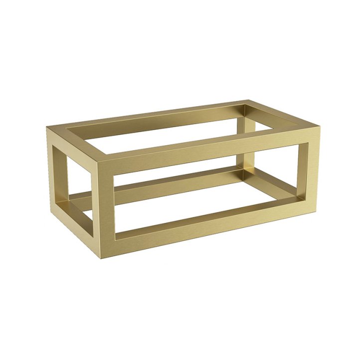 Nick frame voor fontein 395 x 150 x 215 mm geborsteld messing