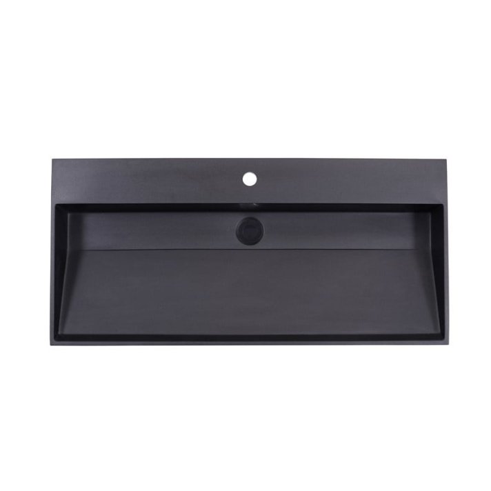 Sani DeLuxe Wastafel Quartz Trend 100, zonder kraangat
