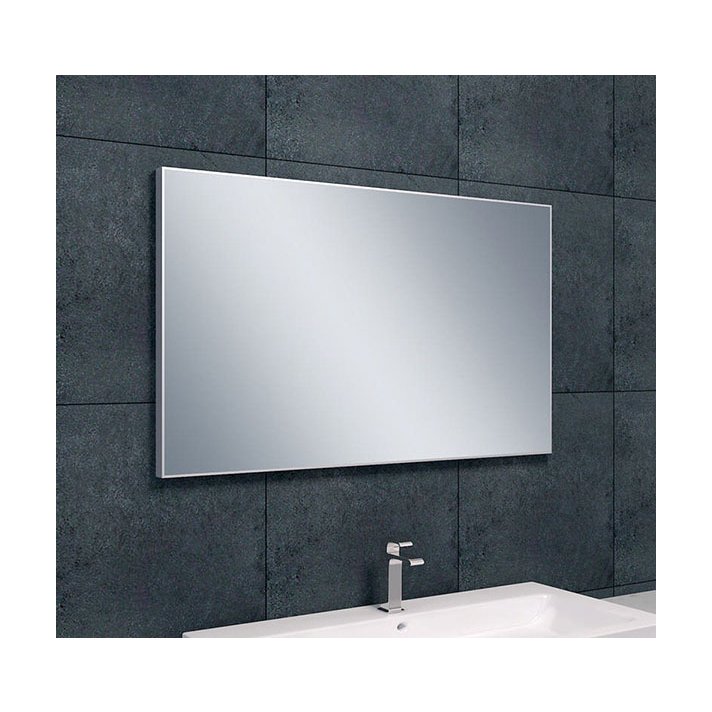 Serra spiegel rechthoek met lijst 100 x 60 x 2,1 cm aluminium