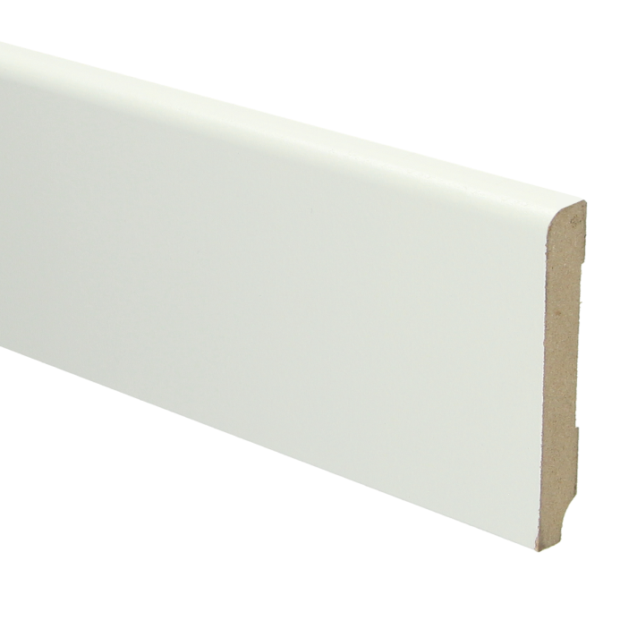 MDF Koloniale plint 90x15 wit voorgelakt RAL 9010 | 2.4 meter