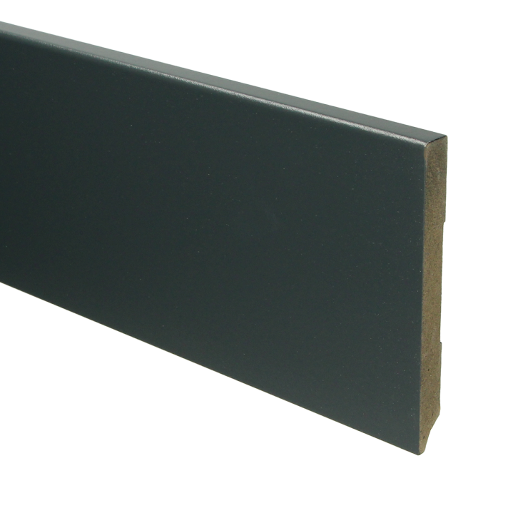 MDF Moderne plint 120x12 voorgelakt RAL 7016 | 2.4 meter