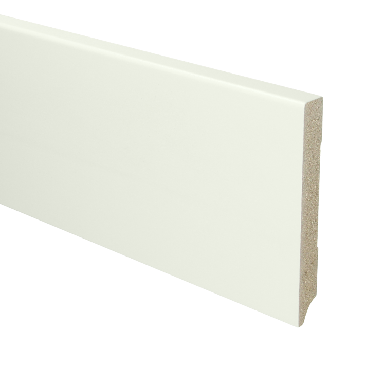 MDF Moderne plint 120x15 voorgelakt RAL 9016 | 2.4 meter