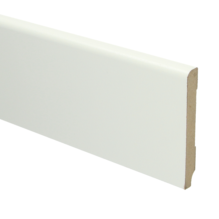 MDF Koloniale plint 90x12 wit voorgelakt RAL 9010 | 2.4 meter