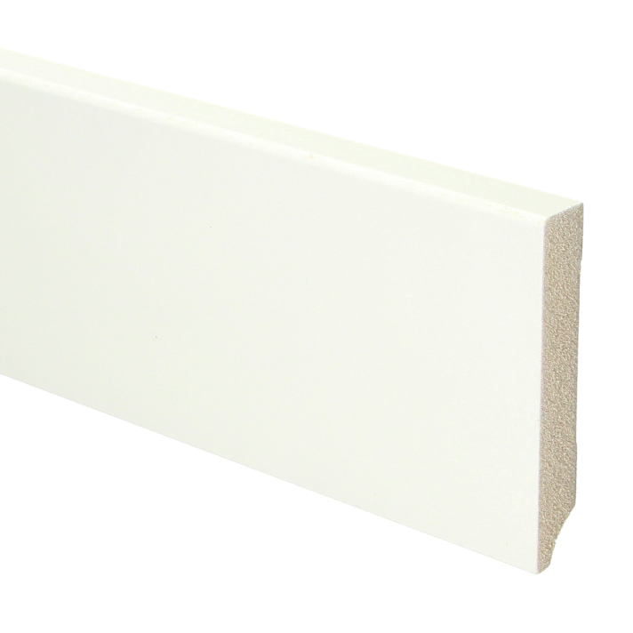 MDF plint 90x15 V313 wit gegrond recht | 2.4 meter