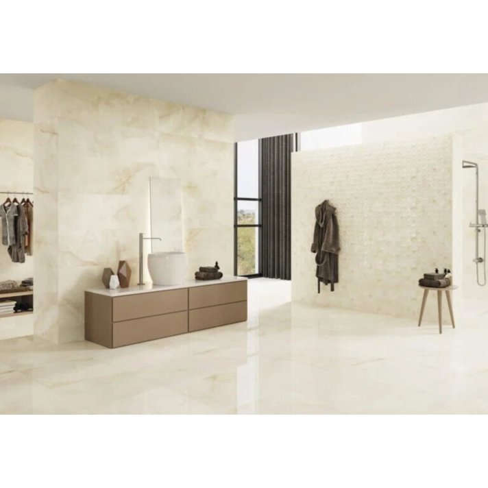 Alaplana Alure hoogglans vloertegel 60x120 Cream