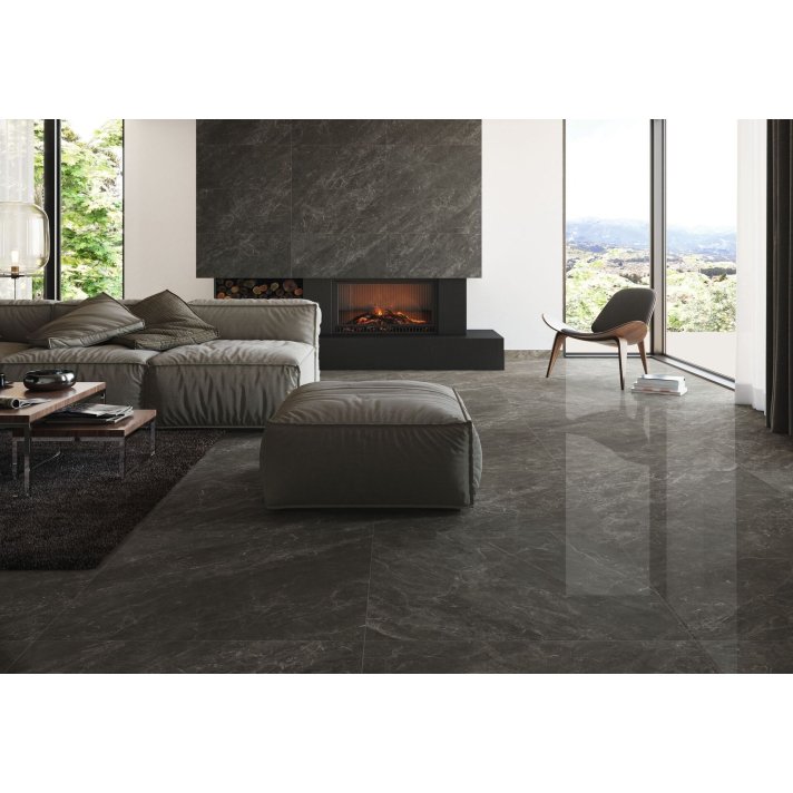 Baldocer Balmoral hoogglans vloertegel 80x80 Dark