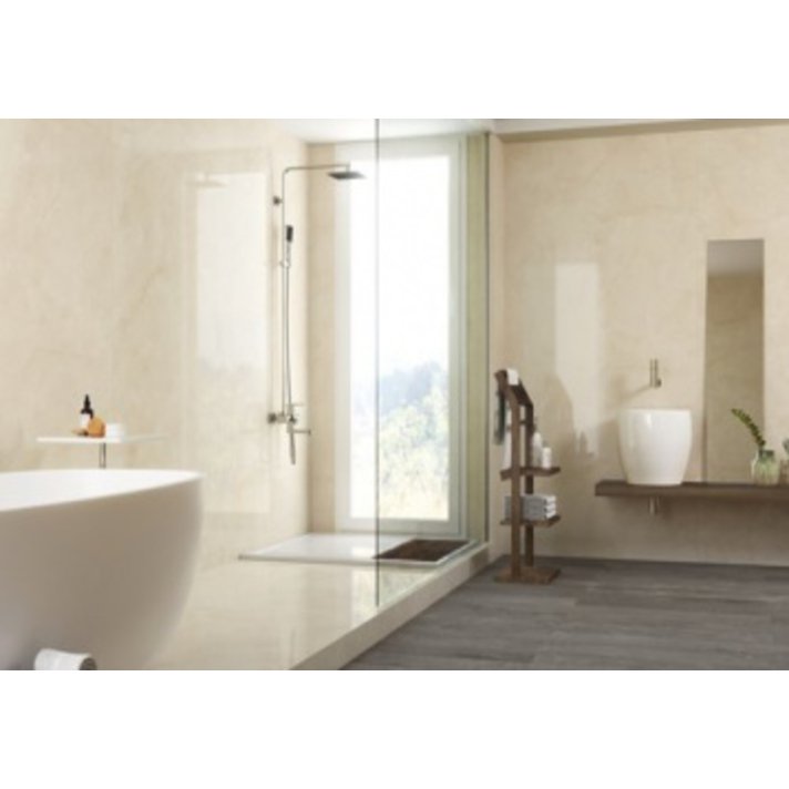 Baldocer Cream Chamber hoogglans vloertegel 120x240 Cream