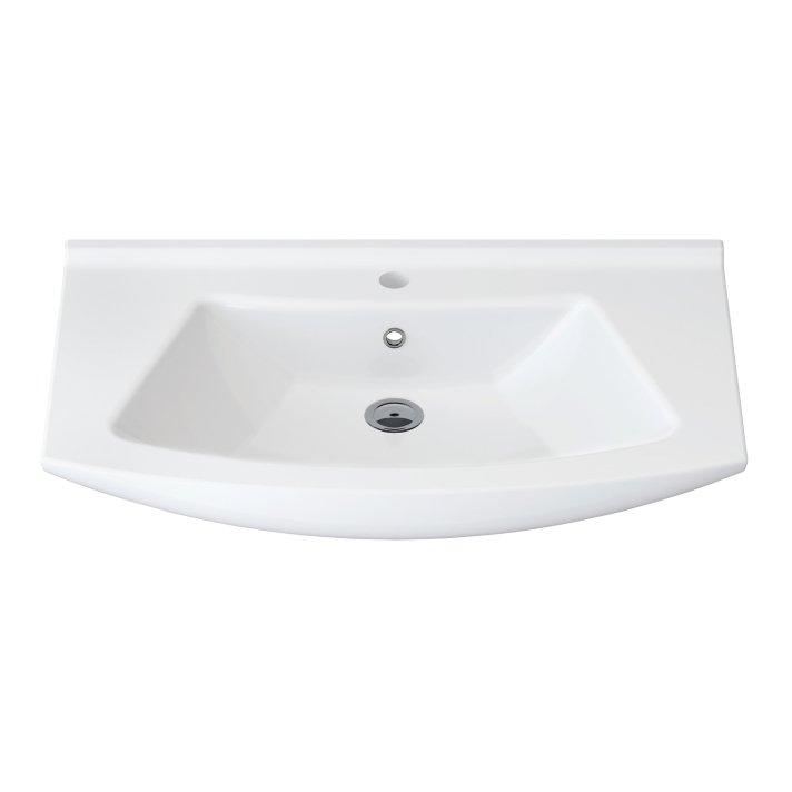 Eco Elegance Aleco Keramische Wastafel (65cm) - Wit