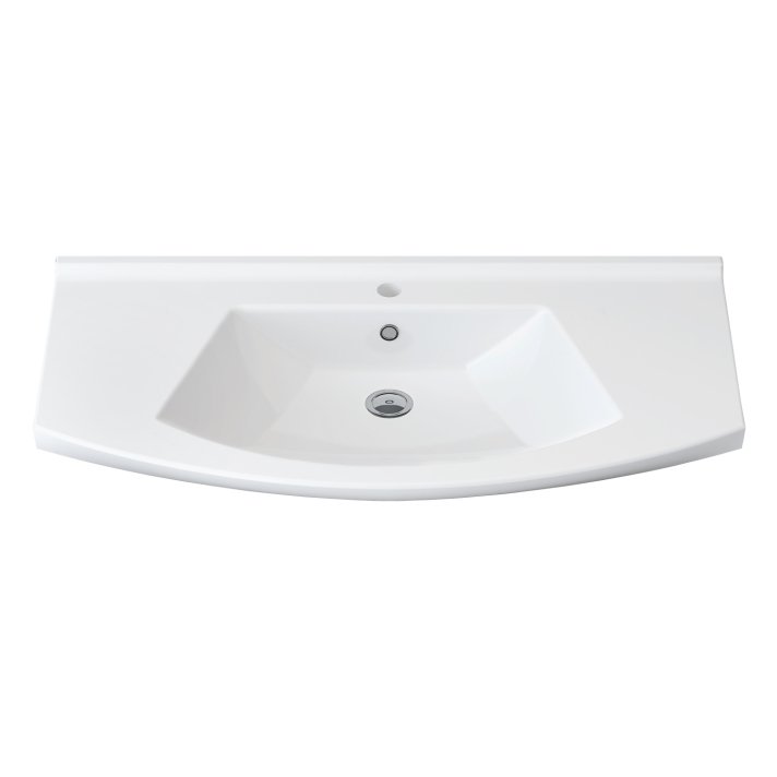 Eco Elegance Aleco Keramische Wastafel (85cm) - Wit