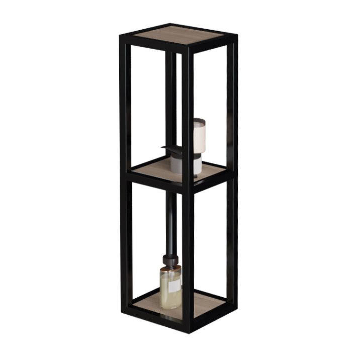 Eco Elegance Sharp Kolomkast (20x20x60cm) - Zwart