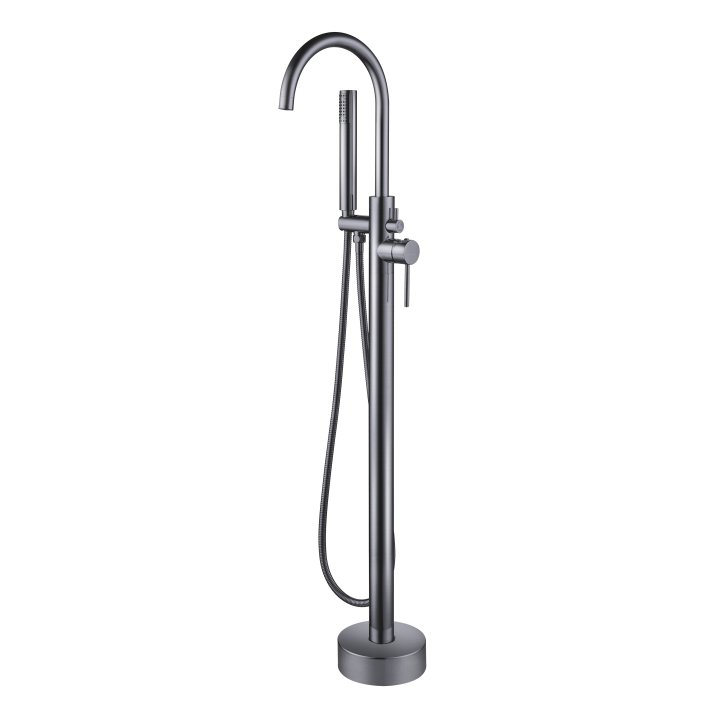 Eco Elegance Vrijstaande Badmengkraan Met Handdouche - Gunmetal Grijs