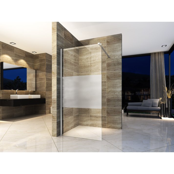 Eco Elegance Inloopdouchewand Half Mat 8mm (100x200cm)