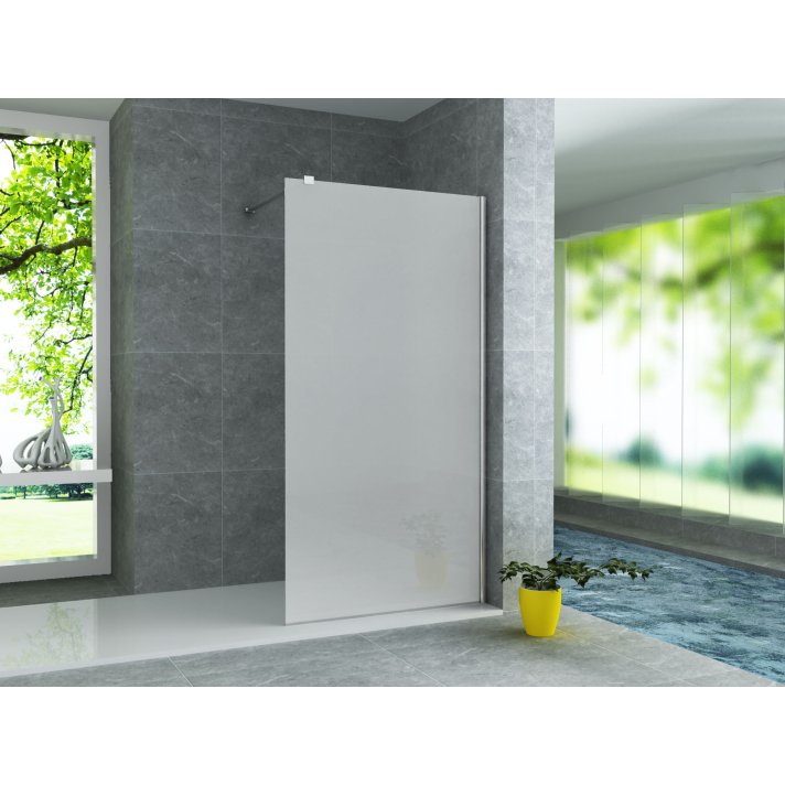 Eco Elegance Inloopdouchewand Melkglas 8mm (100x200cm)
