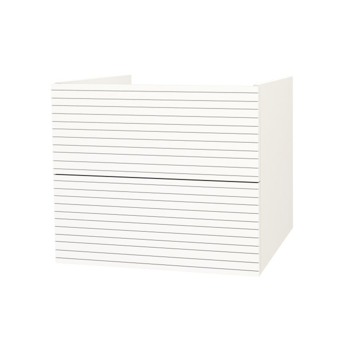 Hunk & Müeller Elite Onderkast Met Horizontaal Reliëf (60cm) - Mat Wit