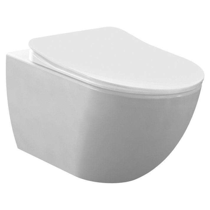 Hunk & Müeller Rimoff Ophang Wc Zonder Sproeier (Bidet), Mat Wit