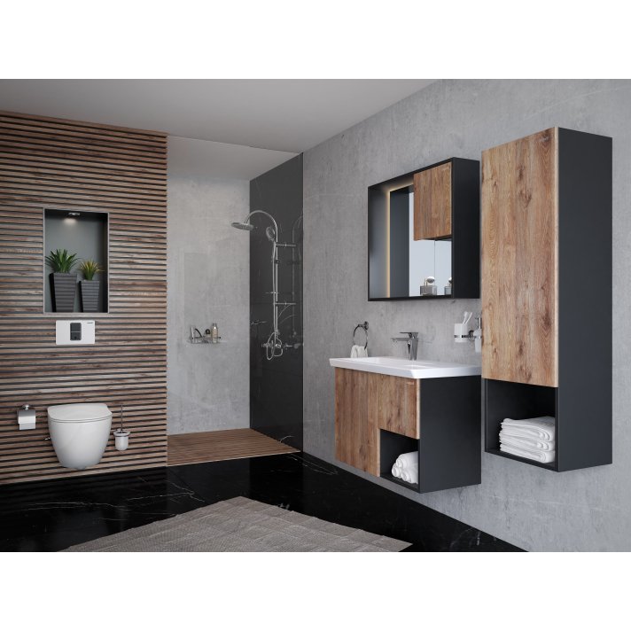 Hunk & Müeller Rimoff Ophang Wc Met Bidet Warm/Koud Water - Mat Wit