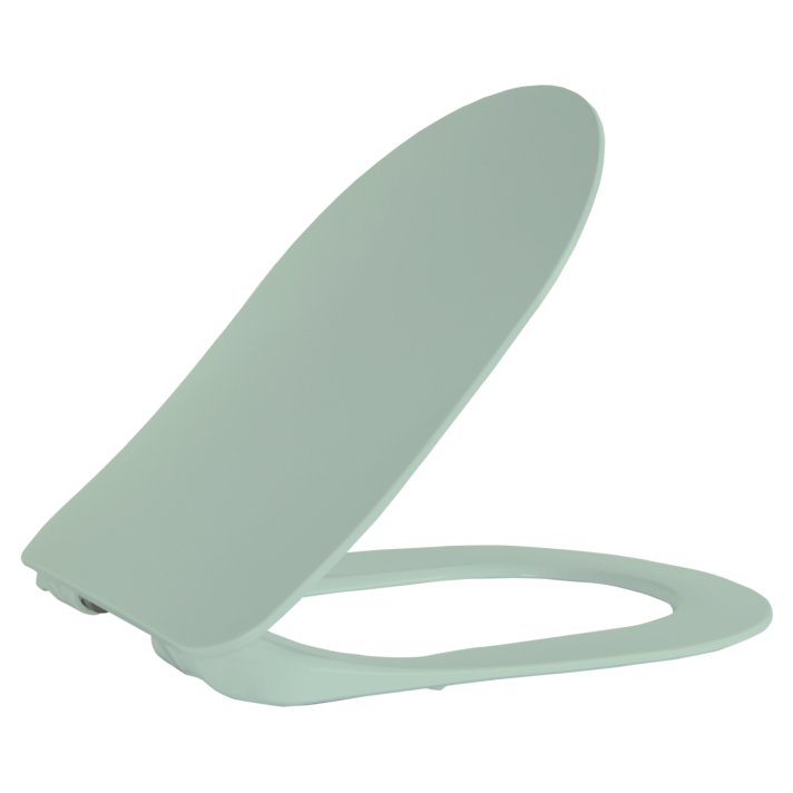 Hunk & Müeller Wc-Zitting Duroplast (Soft-Close & Quick Release) Met Inox Scharnieren - Groen