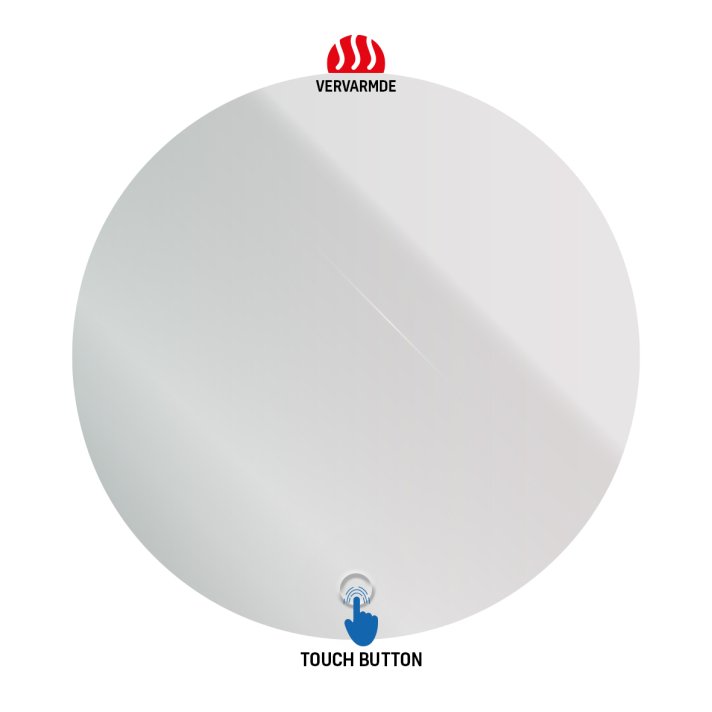 Eco Elegance Ledspiegel Rond Omega Ø80cm Heating