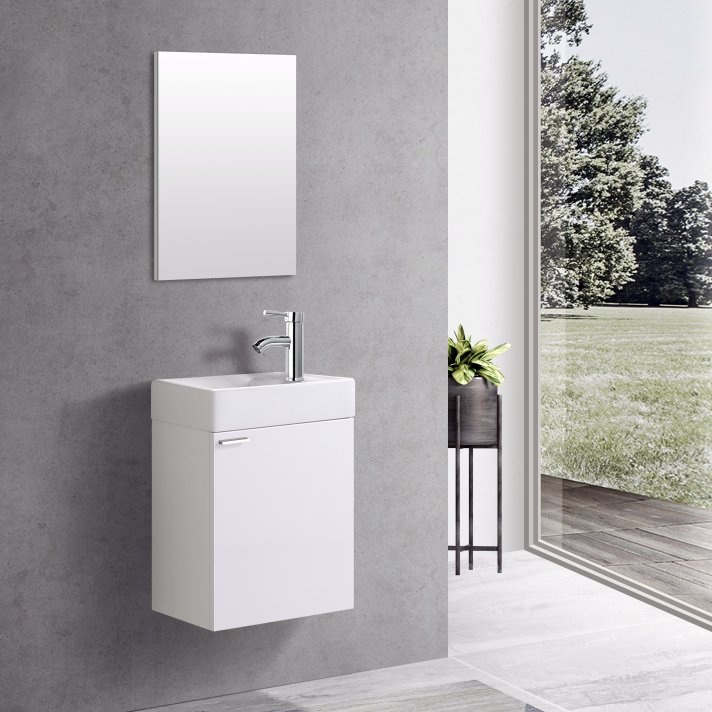 Eco Elegance Toiletmeubel Complete Set - Wit
