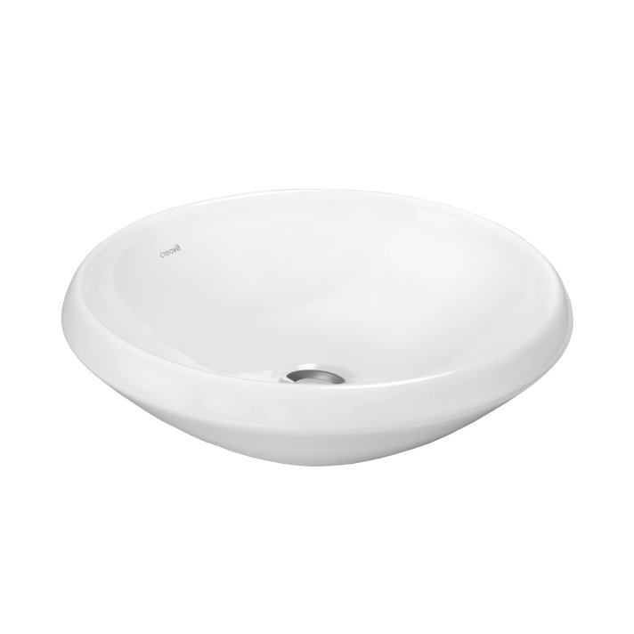 Hunk & Müeller 'Mono' Opbouw Waskom (45cm) - Wit