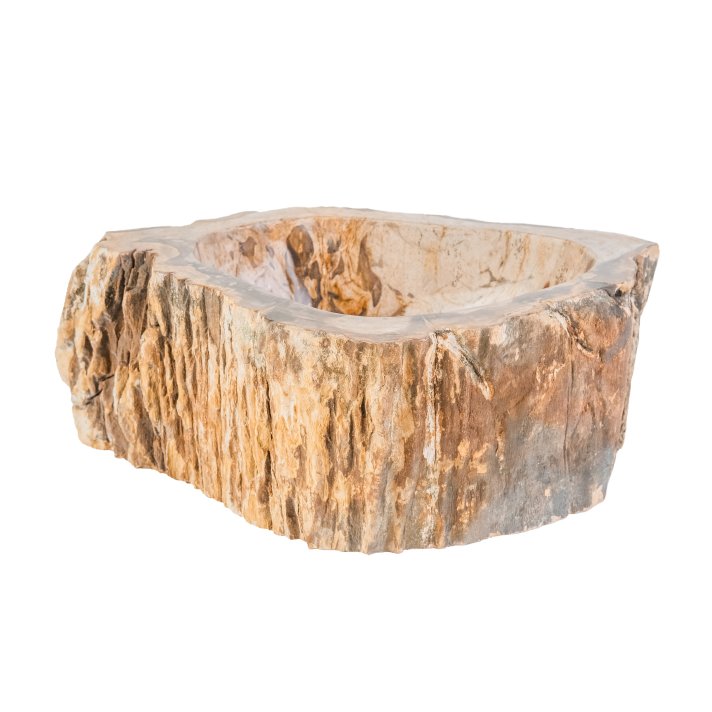 Hunk & Müeller Waskom Fossiel Hout 30-35x15cm
