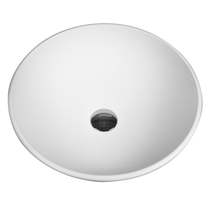 Eco Elegance Per Solid Surface Opbouw Waskom (42x14cm) - Wit