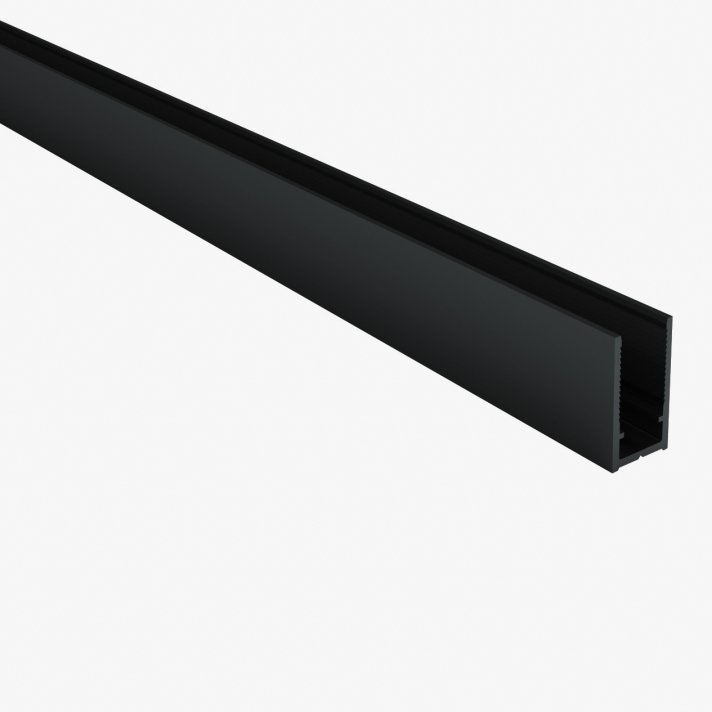 Eco Elegance Muurprofiel Voor Douchewand - Mat Zwart