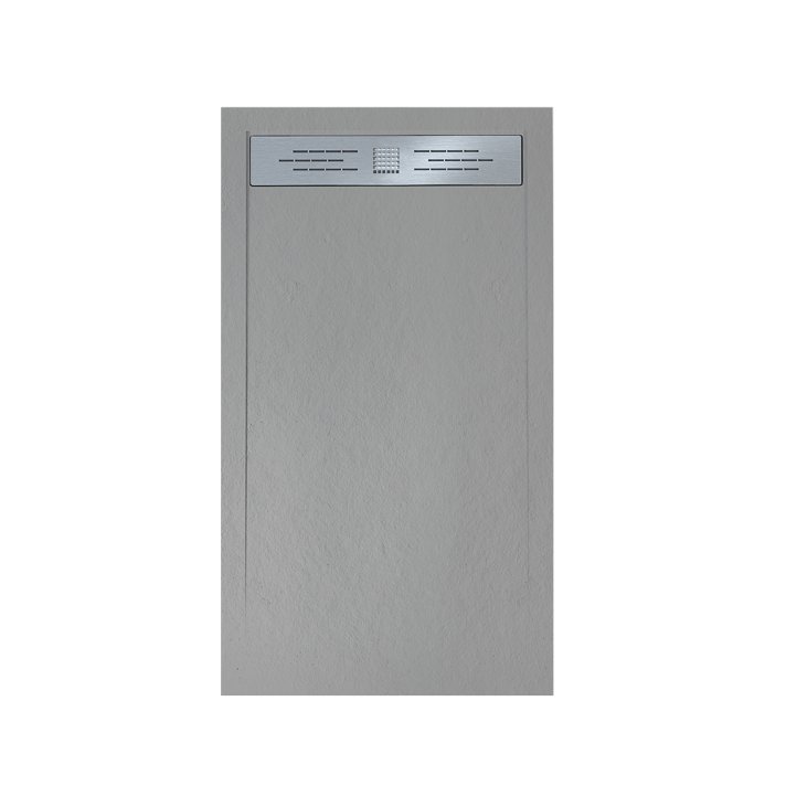 Hunk & Müeller Veroni Elite Flat Composietsteen Douchebak Grijs 120x80x3cm