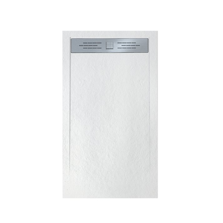 Hunk & Müeller Veroni Elite Flat Composietsteen Douchebak Wit 120x80x3cm