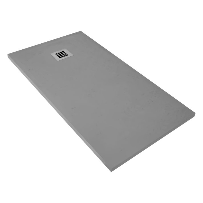 Eco Elegance Madison Composietsteen Douchebak (90x90x3cm) - Grijs