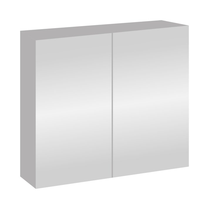 Eco Elegance Sally Spiegelkast, 2 Deuren (80x70cm) - Kleur Aluminium