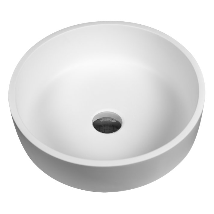 Hunk & Müeller Veroni Sun Solid Surface Wastafel 40cmx40cmx13cm
