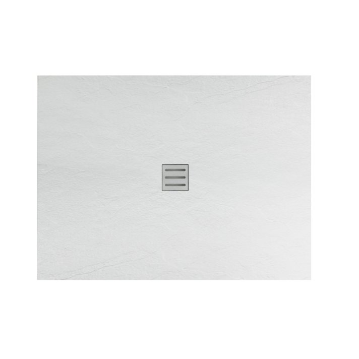 Eco Elegance Acryl Douchebak (120x90cm) - Mat Wit
