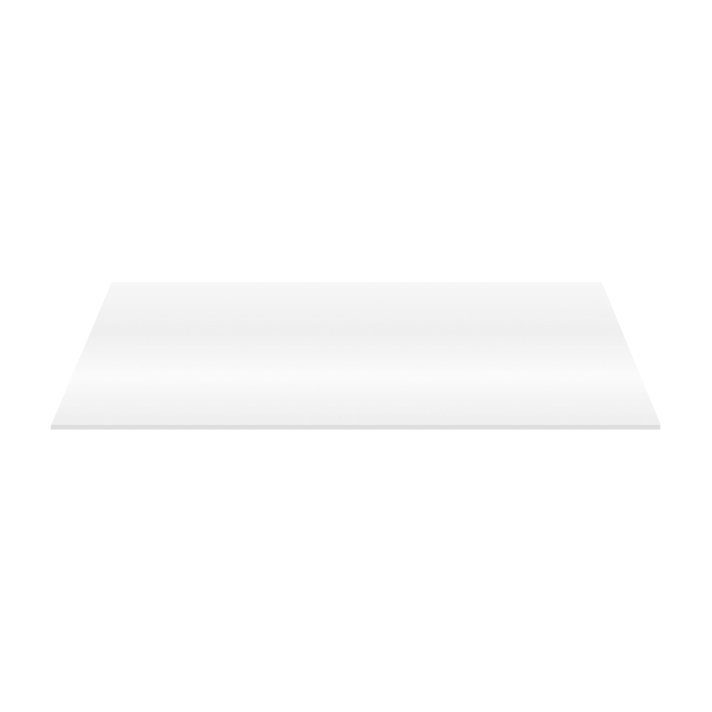 Eco Elegance Wastafeltablet Mdf (118.4x45.5x2.6 Cm) - Glanzend Wit