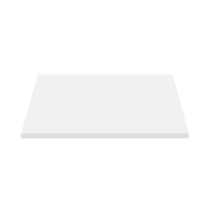Eco Elegance Wastafeltablet Mdf (76.4x45.5x2.6 Cm) - Mat Wit