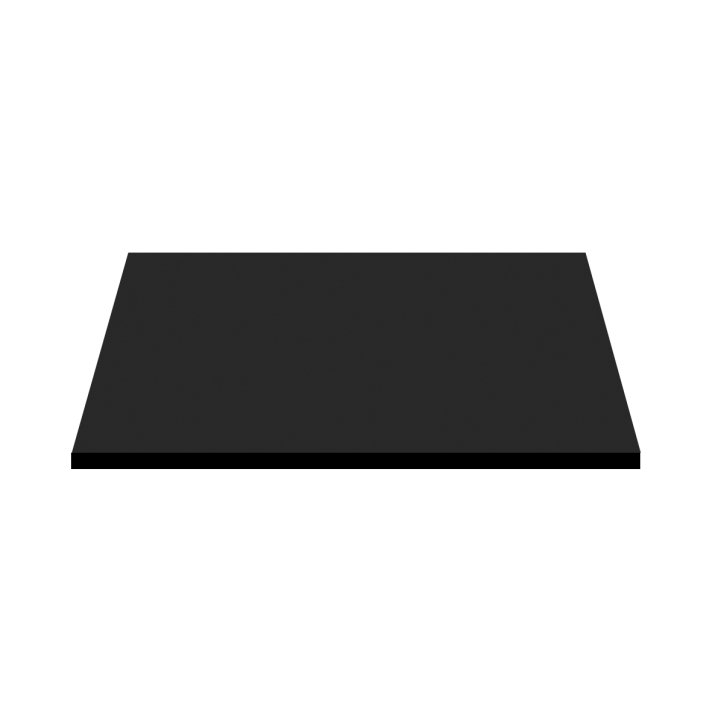 Eco Elegance Wastafeltablet Mdf (76.4x45.5x2.6 Cm) - Mat Zwart