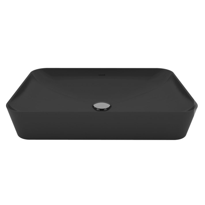 Hunk & Müeller Ultra Keramische Opbouw Wastafel (60x40cm) - Mat Antraciet