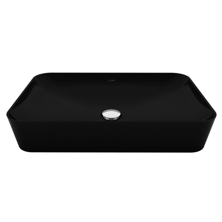 Hunk & Müeller Ultra Keramische Opbouw Wastafel (60x40cm) - Zwart