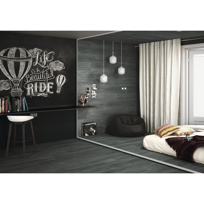 Baldocer Drake houtlook tegel 20x114 Anthracite