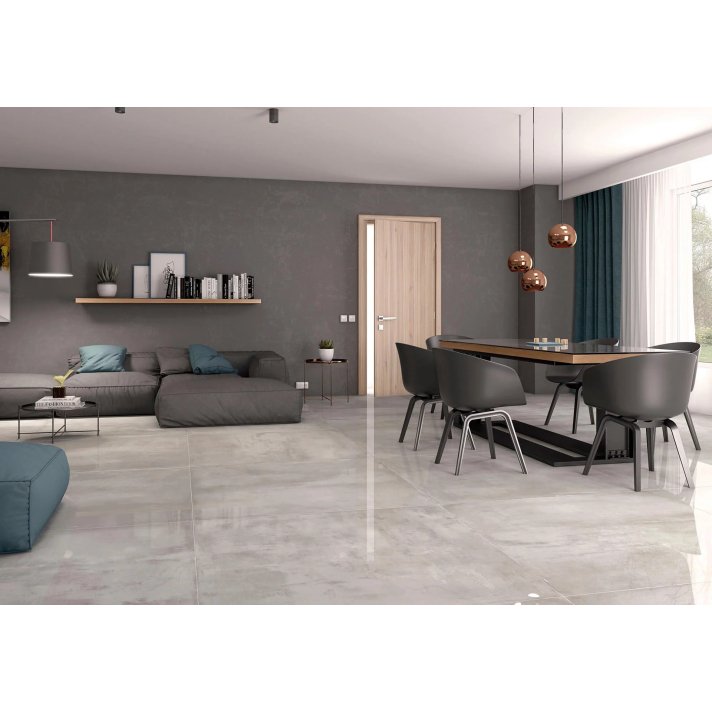 B1.5 Navarti Elder hoogglans vloertegel 120x120 Gris